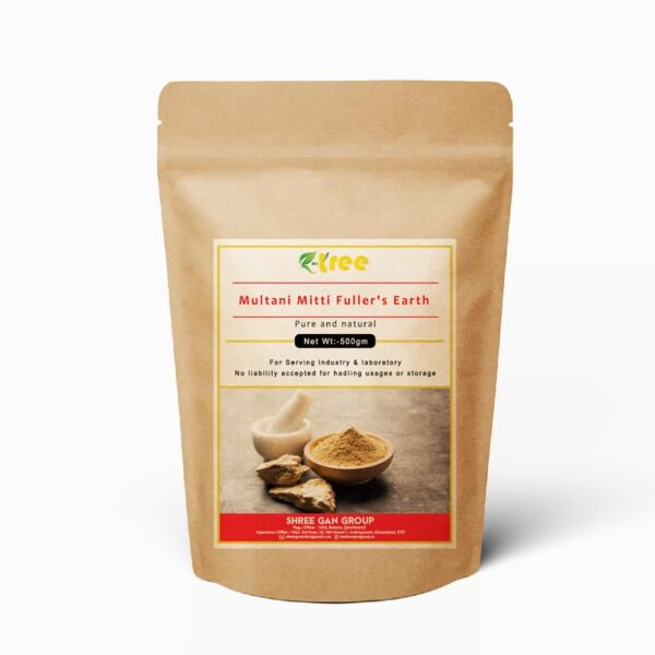 Organic Multani Mitti 500g – Natural Fuller's Earth for Face & Hair Packs