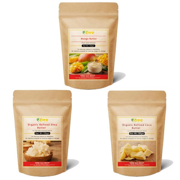 3-in-1 Butter Pack – Mango, Shea & Cocoa, Raw and Unrefined