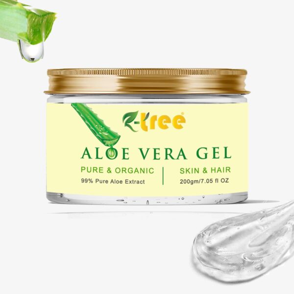 Organic Aloe Vera Gel -multipurpose gel that hydrates skin and hair